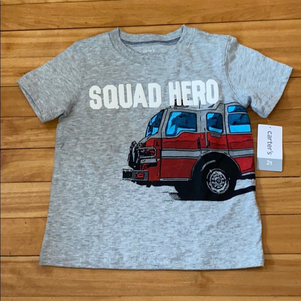 Carter’s Fire Engine Squad Hero TShirt Size 2T